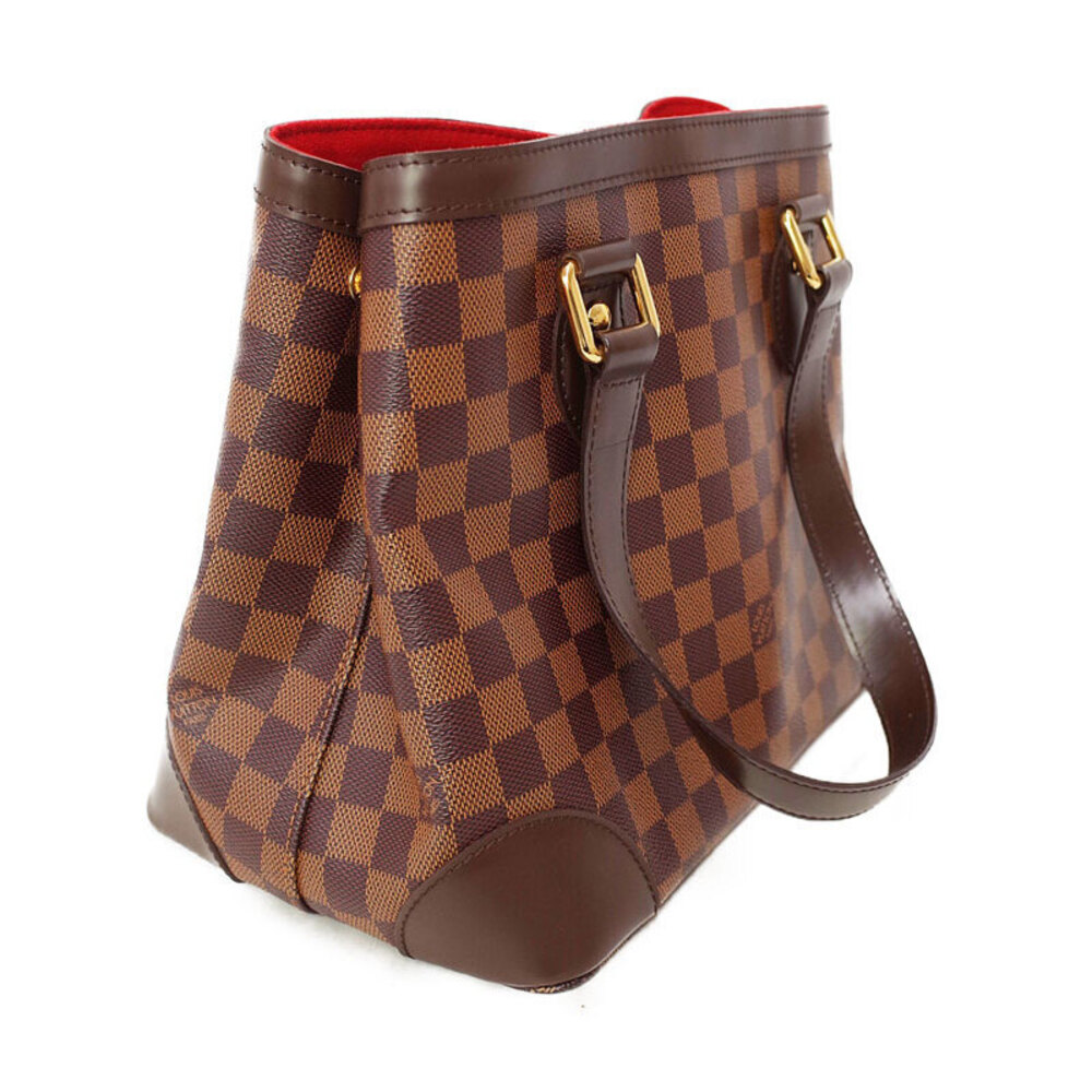 Louis Vuitton Damier Tote Ebene Bag Brown Hampstead